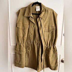 Offline by Aerie Olive Military Style Vest